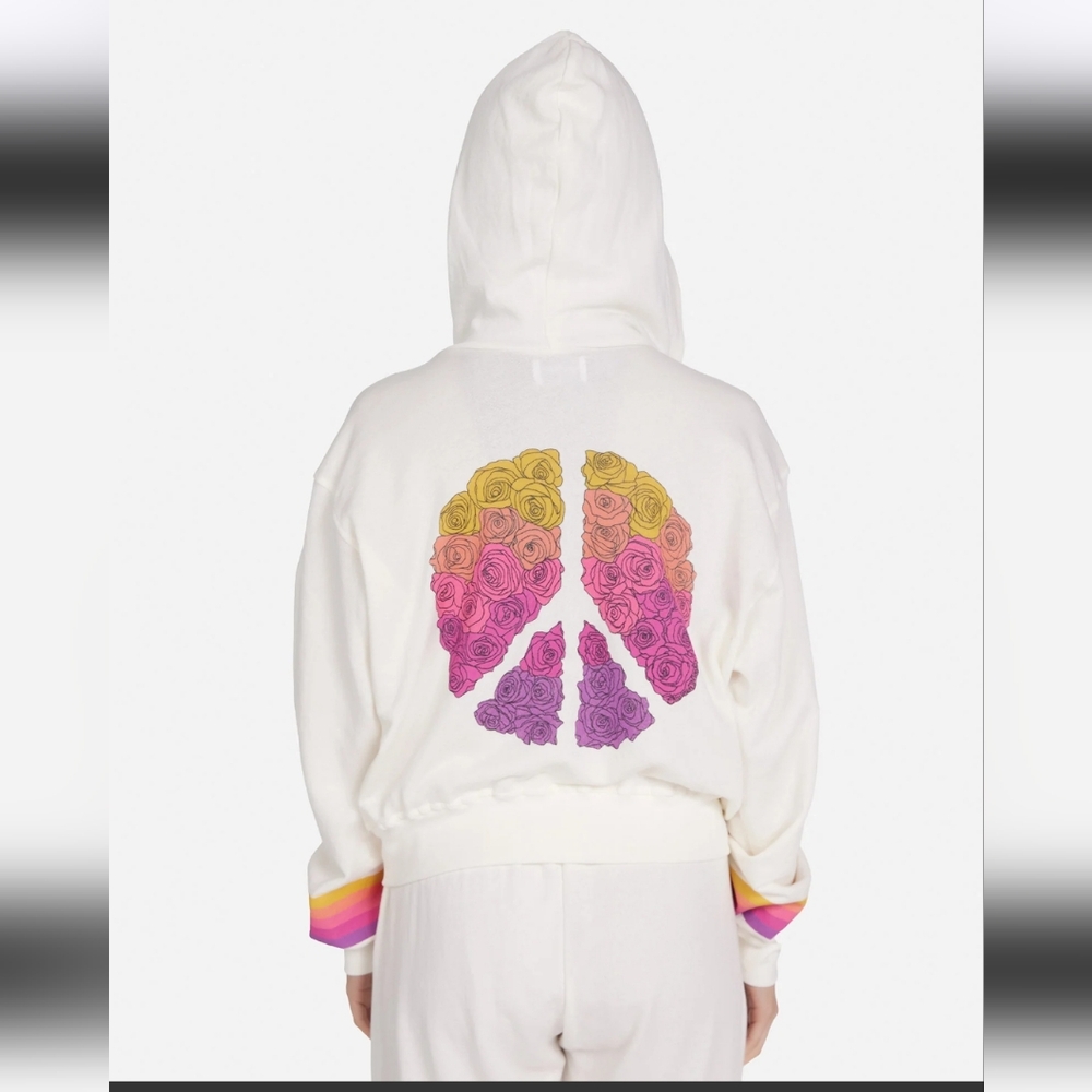 Lauren Moshi Lachelle Peace Roses hoodie - Picture 3 of 17
